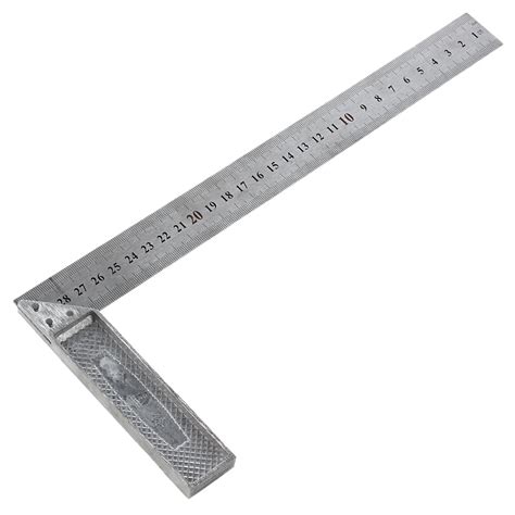 30cm aluminum handle with stainless steel scale Right Measuring Angle Square Ruler-in Tape ...