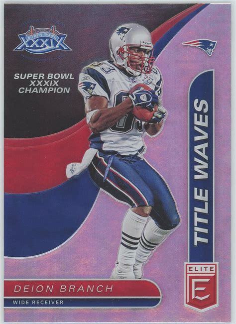 2020 Elite Title Waves #14 Deion Branch Patriots - MyBallcards