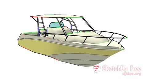 152 Boat Sketchup Model Free Download