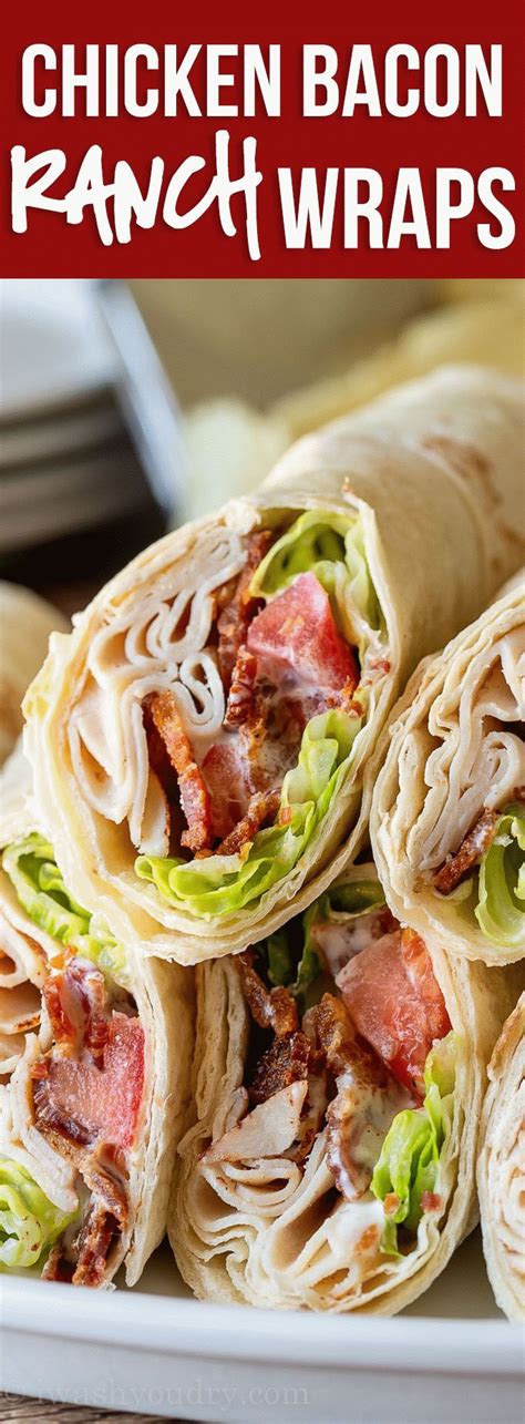 Healthy Dinner Recipes Easy | Chicken bacon ranch wrap, Chicken bacon, Healthy dinner recipes easy