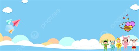 Children S Day Cartoon Hand Drawn Background, Flat, Simple, Literary Background Image And ...