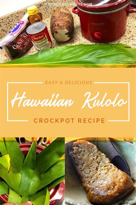 How to Make Kulolo, a Hawaiian Dessert - Pint Size Gourmets | Recipe | Hawaiian desserts ...