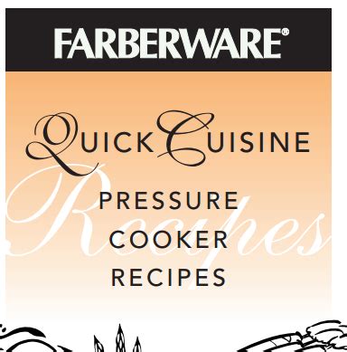 Farberware Quick Cuisine Pressure Cooker Recipe Booklet ~ hip pressure ...