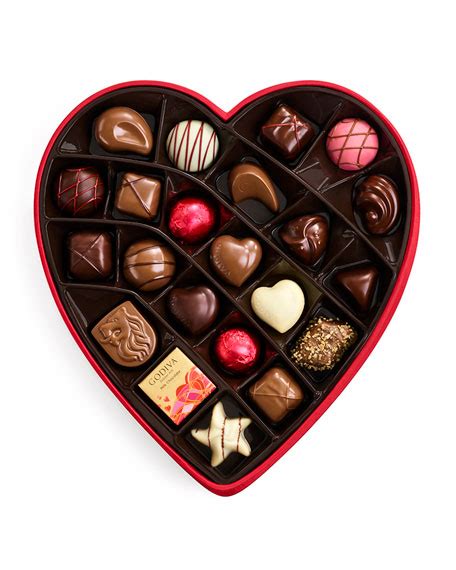 Godiva Chocolatier Valentine's Day 25-Piece Fabric Heart Chocolate Gift ...