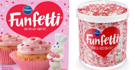 Pillsbury Funfetti Valentine's Day Cake Mix And Frosting Are Here To Help You Bake Your Heart Out