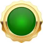 Seal Badge Green Gold PNG Clip Art Image | Gallery Yopriceville - High-Quality Free Images and ...