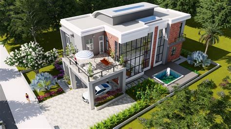 Drawing House Plans In Sketchup - Sketchup House Model Modern Pro Plan ...