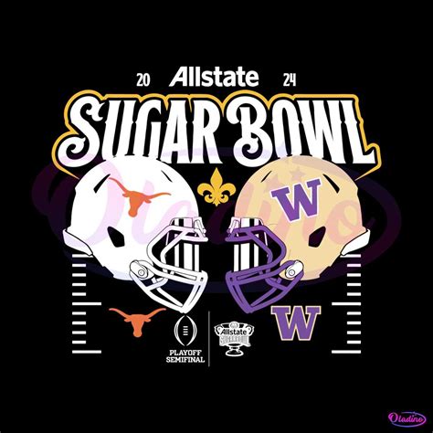 2024 Allstate Sugar Bowl Texas Vs Washington SVG - Oladino