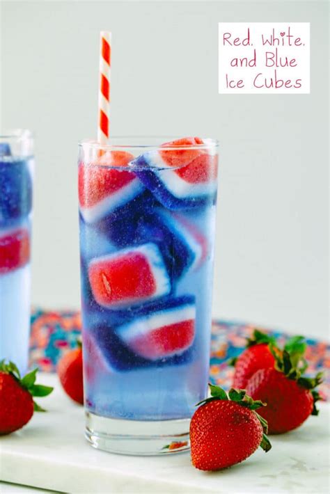 Red, White, and Blue Ice Cubes | We are not Martha