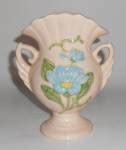 Hull Pottery Magnolia Gloss #H-2 Handled Vase! MINT! (AMERICAN ART POTTERY) at The Pottery Peddler