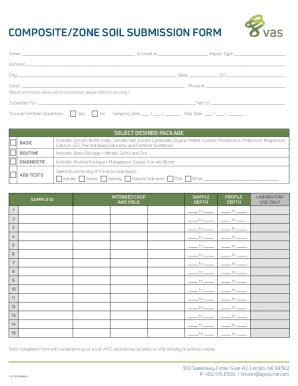 Fillable Online Collecting Composite Soil SamplesSoil Sample Collection and Analysis ...