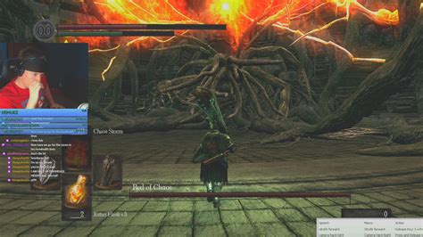 Bed of Chaos fight in my Voice commands only challenge run. : r/darksouls