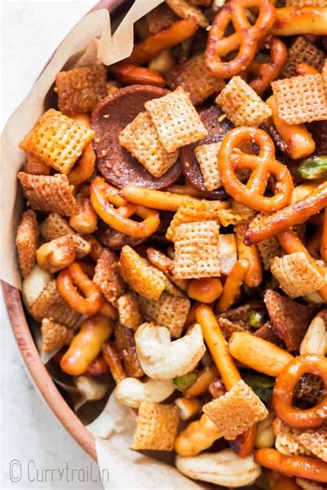 Sweet Salty and Spicy Chex Mix Recipe - CurryTrail