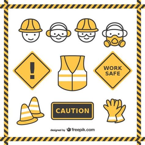 Premium Vector | Safety drawings pack | Safety posters, Health and safety poster, Worker safety