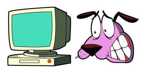 Courage the Cowardly Dog Courage & Computer | Childhood tv shows, Looney tunes characters ...