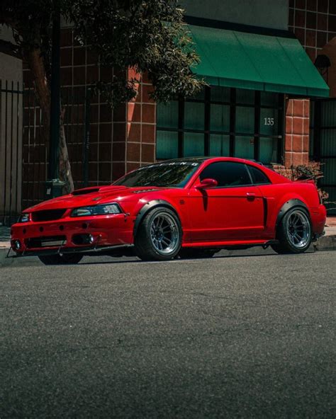 New Edge Ford Mustang With Wide Body Fender Flares and Custom Aero