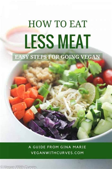 How to Eat Less Meat - Vegan With Curves