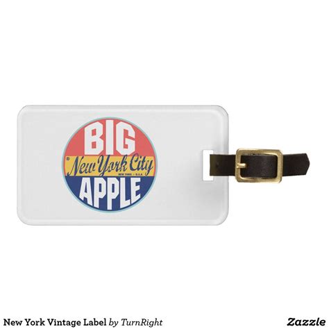 New York Vintage Label Luggage Tag | Zazzle | Vintage labels, Vintage, Custom luggage tags