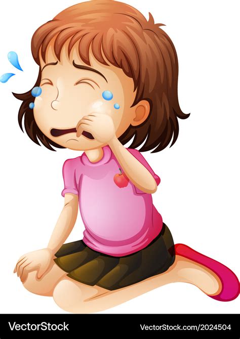 Cartoon Picture Of Lady Crying