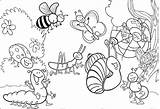 Bugs And Insects Coloring Pages Sketch Page sketch template