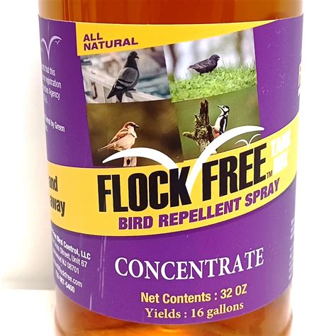 Flock Free Bird Repellent Spray Concentrate, 32oz – Flock Free Bird Control Systems and Services LLC