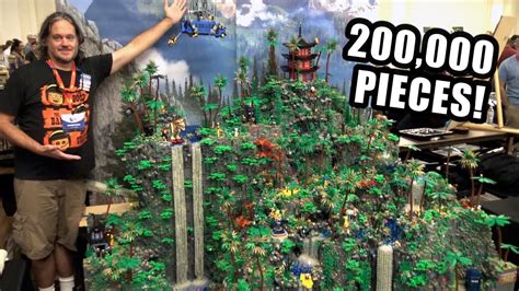 Massive LEGO Fortnite Mountain Battle with 200,000 Pieces! | Brick ...