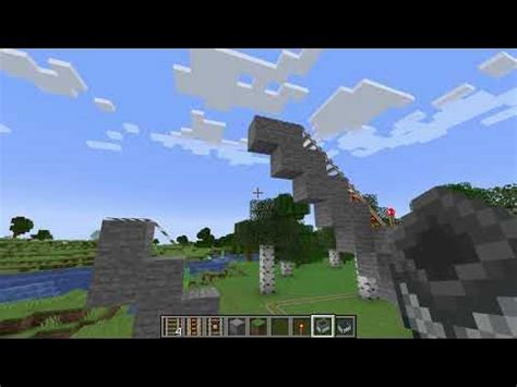 Minecraft Railroad Tutorial #4. First Novelty Railroad Track - YouTube