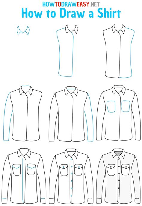 How to Draw a Shirt Step by Step Simple | How to draw shirts, Shirt drawing, Drawing lessons for ...