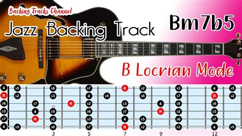 Locrian Mode Jazz Play-along With Guitar Scale Diagram - YouTube