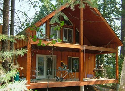 Modular Loft Cabin | TLC Modular Homes | Small manufactured homes, Modular homes, Cabin exterior