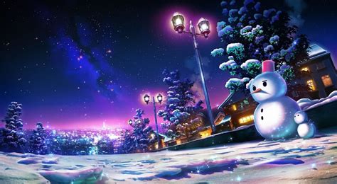 Anime Christmas Scenery Wallpapers - Wallpaper Cave