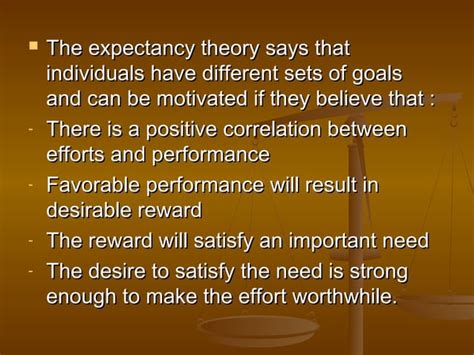 Expectancy theory