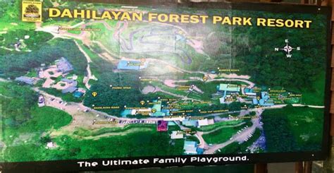 Dahilayan Forest Park Directory Map Mountain Range, The Mountain ...