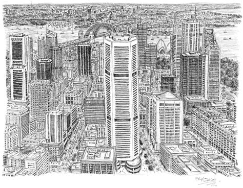 Drawings ofSydney by Stephen Wiltshire - City Art