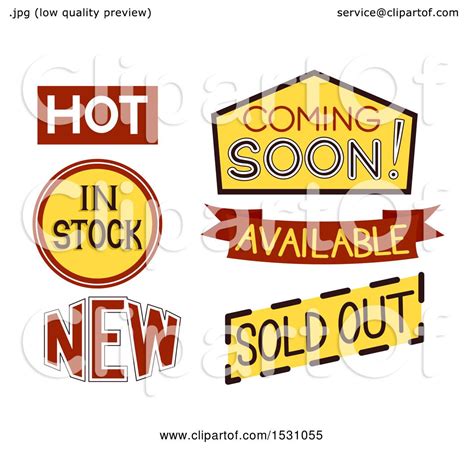 Clipart of Sale Labels - Royalty Free Vector Illustration by BNP Design ...