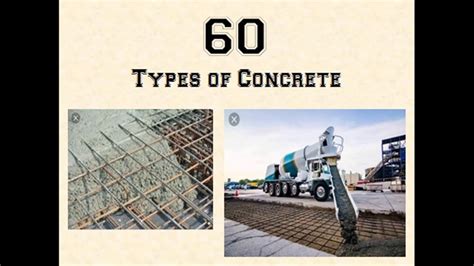 60 Types of Concrete - YouTube