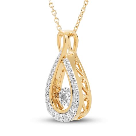 Diamond Necklace 1/3 ct tw Round 10K Yellow Gold | Jared