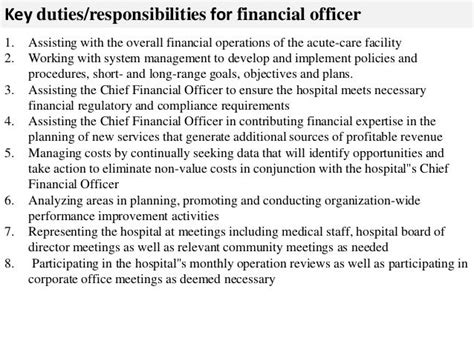 Financial officer job description