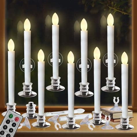 Amazon.com: Window Candles with Remote Timers Battery Operated ...