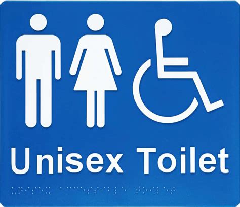 Unisex Accessible Toilet Sign - Emro