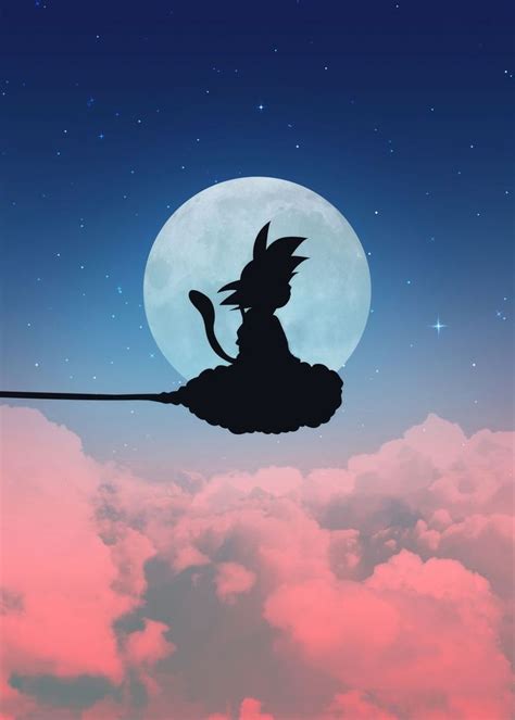 'Goku Nimbus Cloud' Poster by Genji Illustration | Displate | Dragon ...