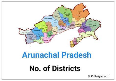 How Many Districts In Arunachal Pradesh 2023? | Arunachal pradesh, Districts, Administrative ...