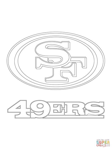 49ers logo Colouring Pages