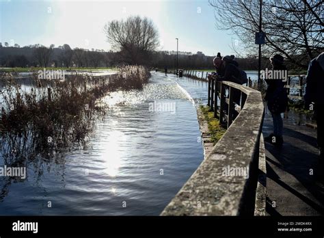 Salisbury flooding town path 2023 hi-res stock photography and images - Alamy