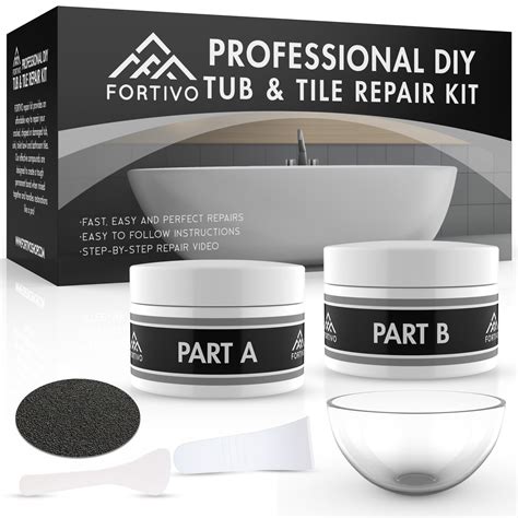 Buy Tub Repair Kit White for Acrylic, Porcelain, Enamel & Fiberglass Tub Repair Kit for Sink ...