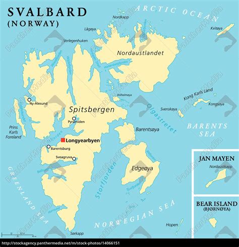 mapa político de svalbard - Stockphoto #14066151 | Agencia de stock ...