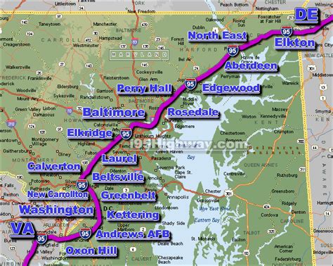 I-95 Maryland Traffic Maps