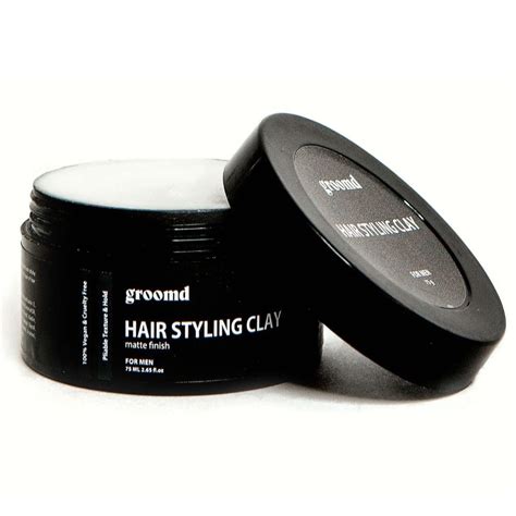 Groomd Hair Styling Clay for Natural texture and Matte Finish Hair Wax ...