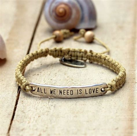 Inspirational charm bracelets, Inspirational Quote Bracelet, Macrame Bracelet, Adjustable ...