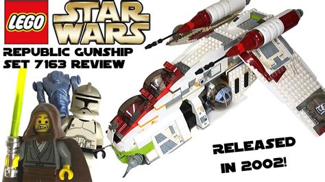 LEGO REPUBLIC GUNSHIP (Mega Rare 2002 Version) Review - Star Wars Set 7163 - YouTube